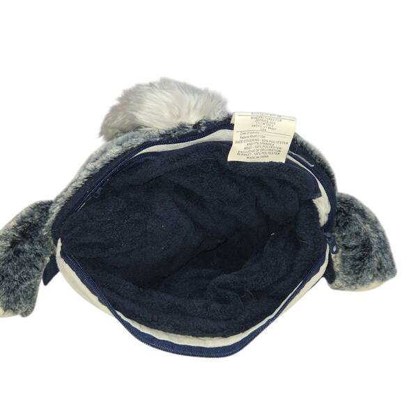 Zoobies‎ Pets Wyatt Wolf Plush with Blanket 25x16  Nap Travel 2010 - Picture 12 of 16